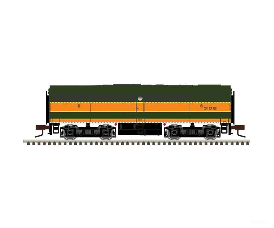 Atlas N 40005077 Alco FB1 - Standard DC - Master(R) Silver - Great Northern #310B (Omaha Orange Pullman Green yellow)