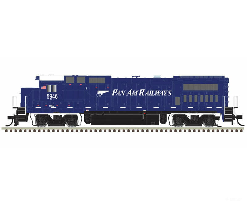 Atlas 40005136 Ge Dash 8-40B With Deck Ditch Lights - Standard Dc Master(R) -- Pan Am Mec 5946 (Blue