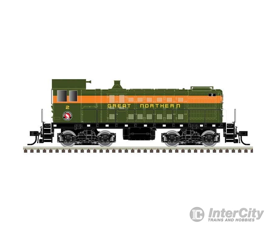 Atlas N 40005721 Alco S2 w/LokSound & DCC - Master(R) - Great Northern #2 (green orange yellow) Locomotives