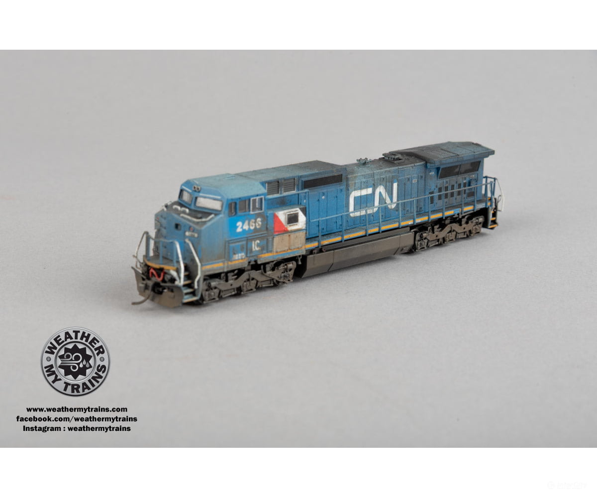 Atlas N 40005847 GE Dash 8-40CW - Sound and DCC - Master(R) Gold - Canadian National IC #2466 - Weathered by WEATHER MY