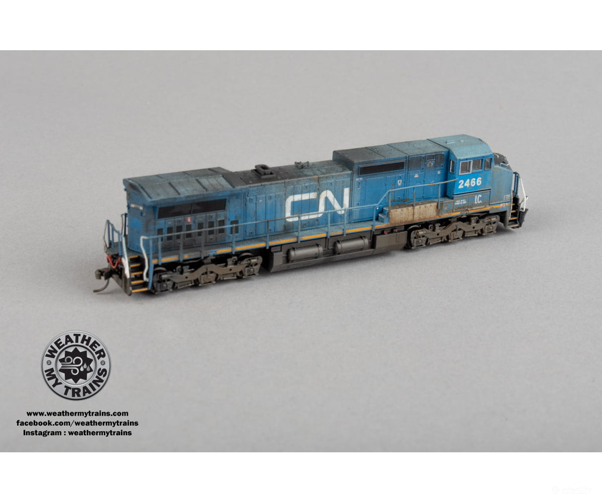Atlas N 40005847 GE Dash 8-40CW - Sound and DCC - Master(R) Gold - Canadian National IC #2466 - Weathered by WEATHER MY