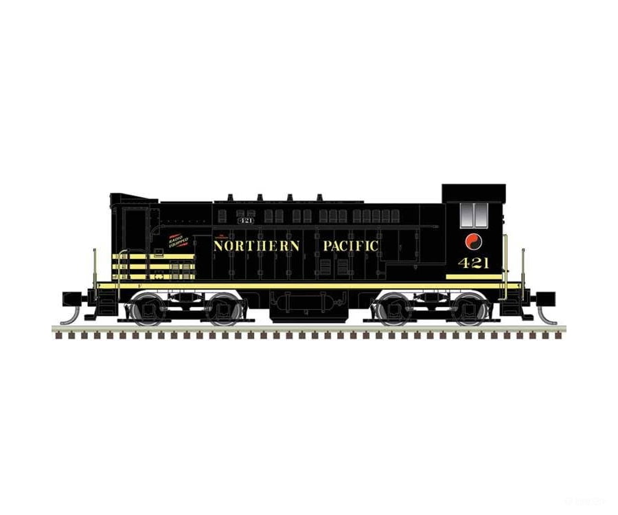 Atlas N 40005968 Baldwin VO1000 - Standard DC - Master(R) Silver - Northern Pacific #421 (black yellow) - Locomotives