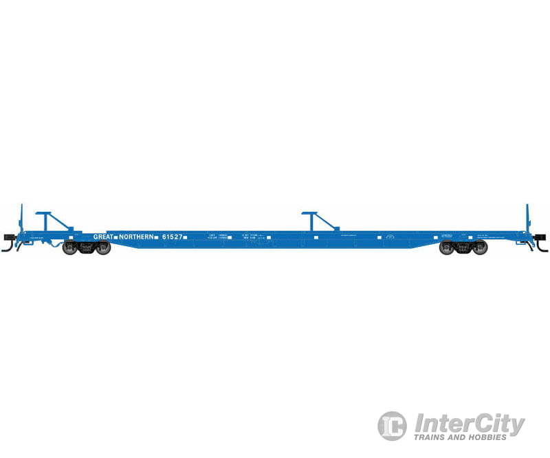Atlas N 50001735 89 Intermodal Flatcar W/Mid/End Hitches - Ready To Run -- Great Northern #61527