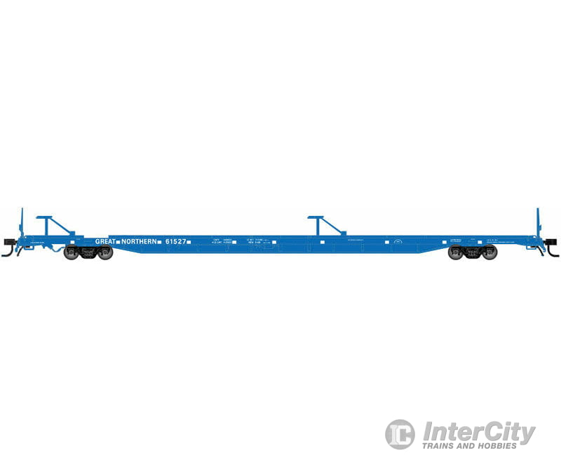 Atlas N 50001736 89 Intermodal Flatcar W/Mid/End Hitches - Ready To Run -- Great Northern #61531
