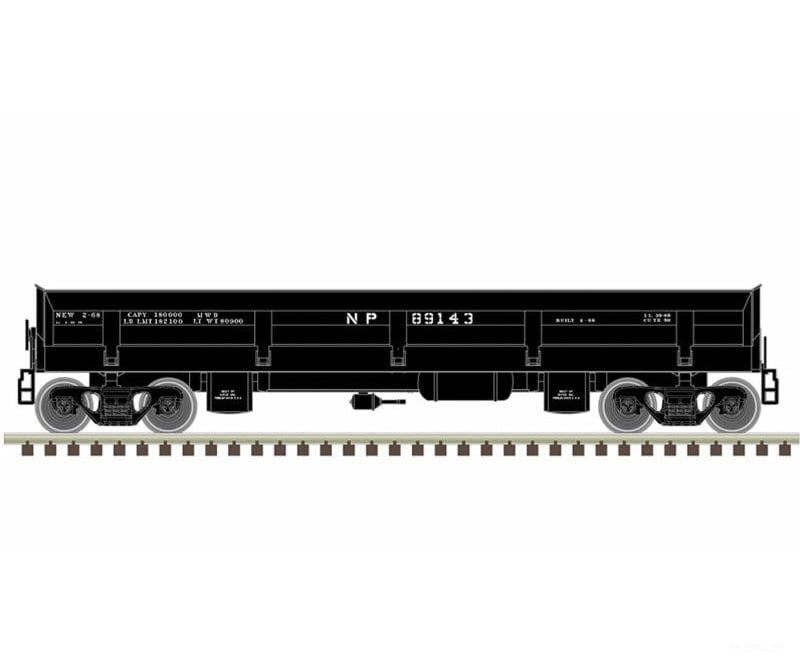 Atlas N 50005277 Difco Side-Dump Car - Ready-To-Run Master(R) -- Northern Pacific 89143 (Black)