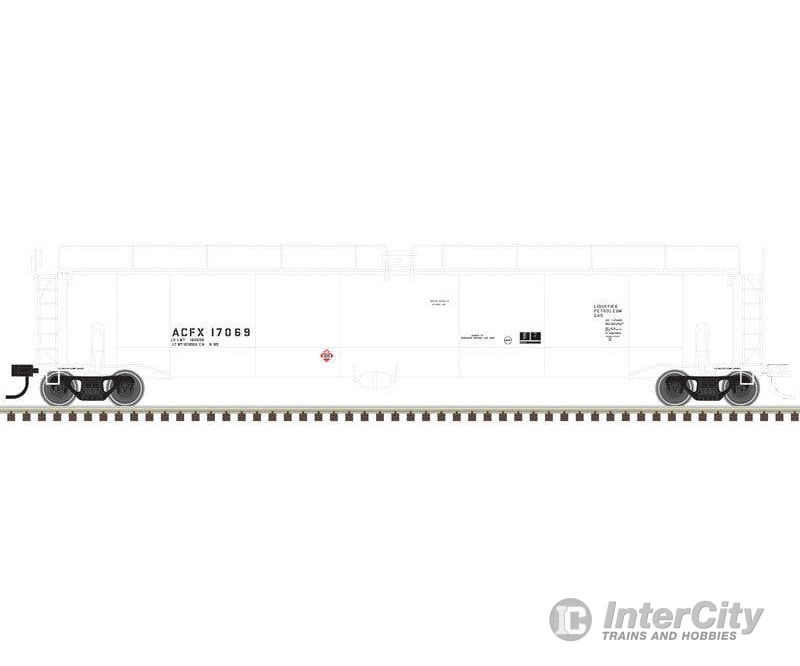 Atlas N 50005363 ACF 33,000 Gallon Tank Car - Master(R) - ACFX 17067 (white black) Freight Cars