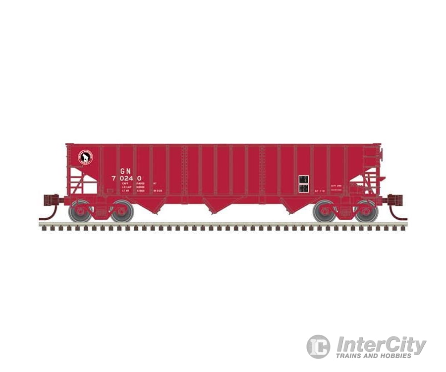 Atlas N 50007004 Pullman-Standard PS-2750 3-Bay Hopper - Master(R) - Great Northern #70104 (red black white Small Logo)