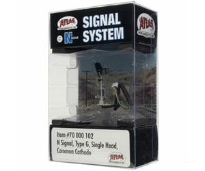 Atlas N 70000102 Single-Head Type G Signal - All Scales System Signals & Catenary