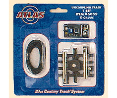 Atlas O 6059 21St Century Track System(Tm) Nickel Silver Rail W/Brown Ties - 3-Rail -- Uncoupler