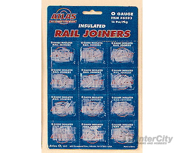 Atlas O 6093 21St Century Track System(Tm) Nickel Silver Rail W/Brown Ties - 3-Rail -- Joiners