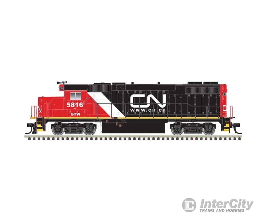 Atlas Trainman HO 10004555 EMD GP38-2 - Standard DC - Silver - Canadian National GTW #5816 (black red white Website