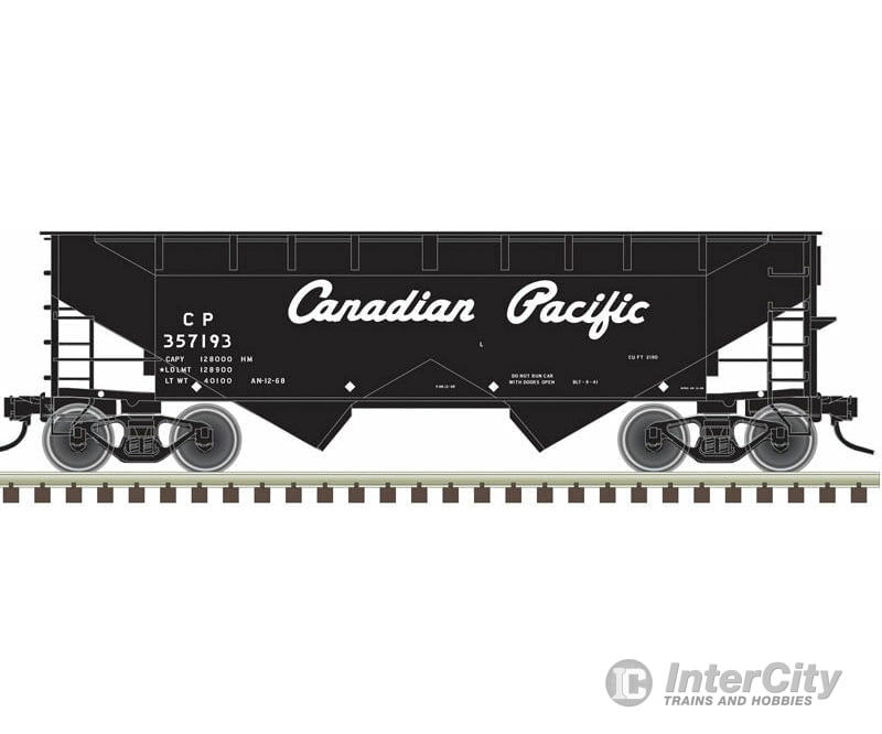 Atlas Trainman Ho 20005893 2-Bay Offset-Side Hopper With Flat Ends - Ready To Run -- Canadian