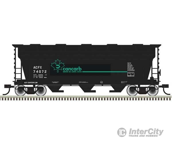 Atlas Trainman N 50006109 Acf 3560 Center-Flow Covered Hopper - Ready To Run -- Cancarb Acfx 74080