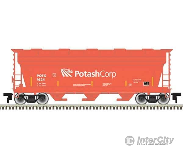 Atlas Trainman N 50006121 ACF 3560 Center-Flow Covered Hopper - Potash Corp 1709 (Salmon white) Freight Cars