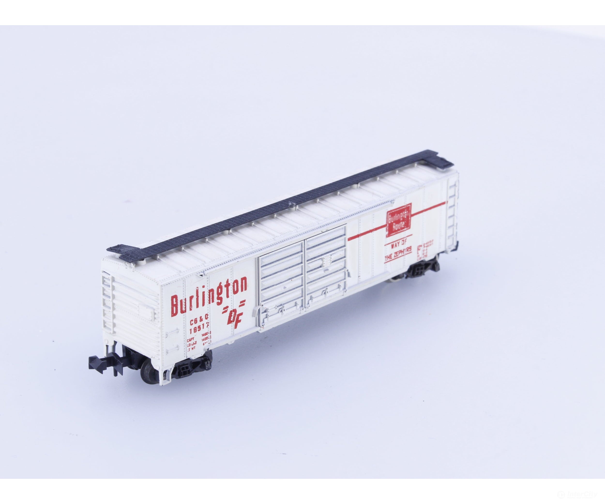 Aurora 4868 N 50’ Double Boor Boxcar Chicago Burlington and Quincey (CBQ) 18517 - Freight Cars