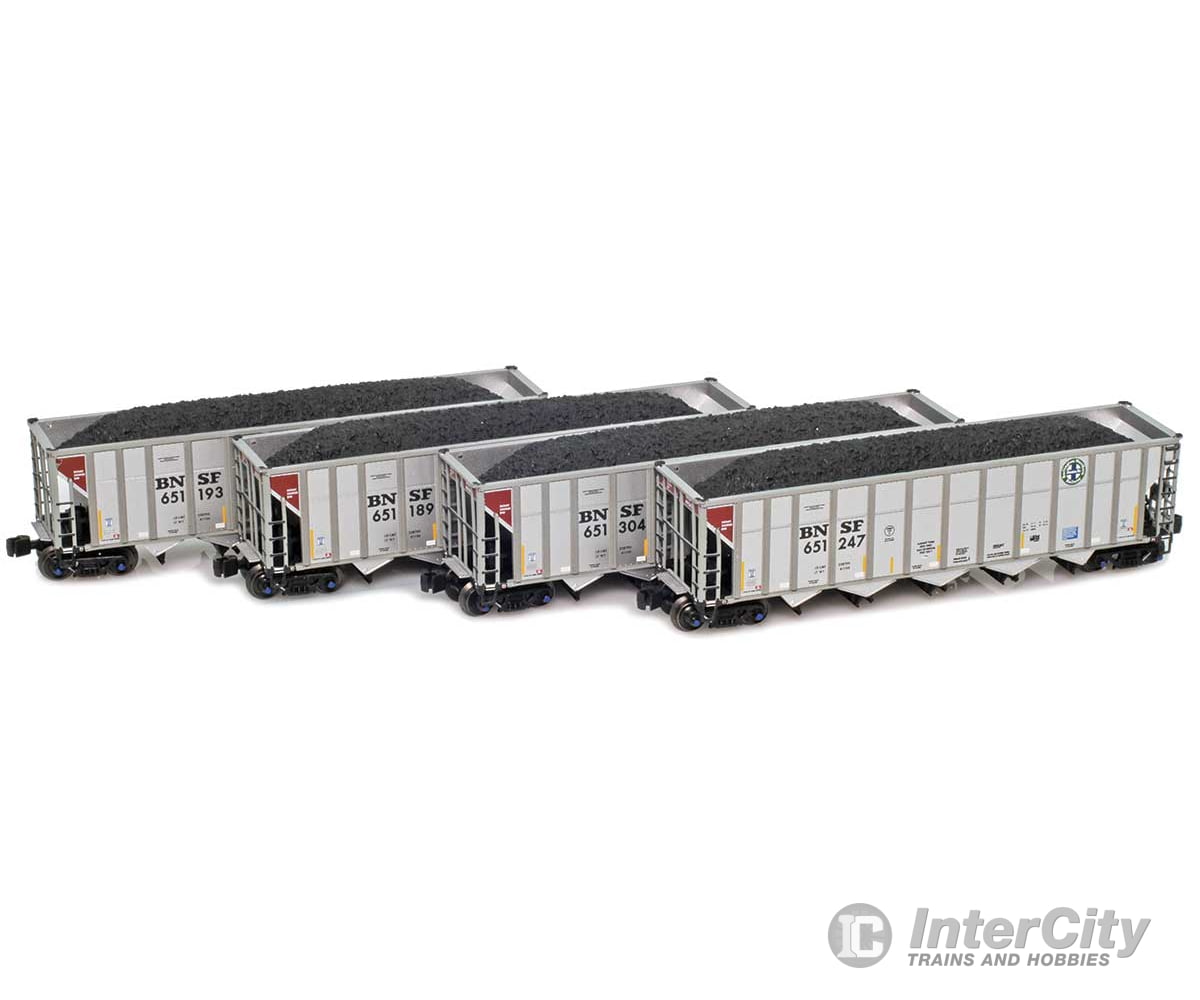 AZL 915702-1 Z Scale BNSF Circle Logo Autoflood III Hopper 651189 651193 651247 651304 Set Freight Cars