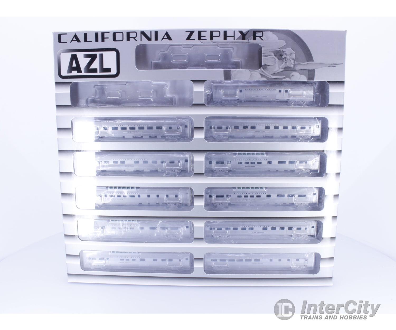 AZL AZLCZ11 Z 11 Piece California Zephyr Passenger Set Santa Fe (SF) Passenger Cars