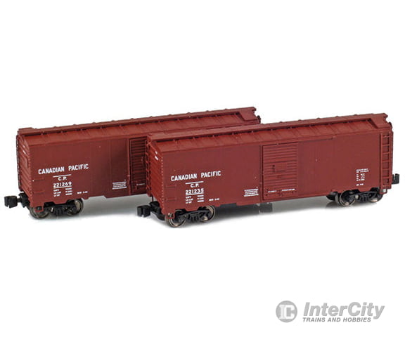Azl Z Scale 904374-1 Canadian Pacific 1937 Aar 40 Box Car - 2-Pack Cp 221235/221269 Freight Cars