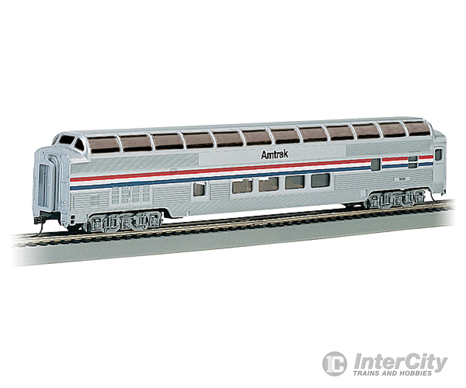 Bachmann 13032 Budd 85 Full-Length Dome W/Lights - Ready To Run Silver Series(R) -- Amtrak (Phase
