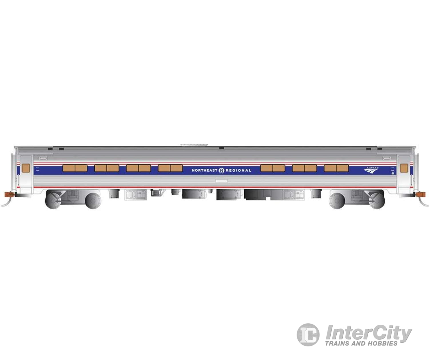 Bachmann 13118 Amfleet 85 Coach - Ready To Run Silver Series(R) -- Amtrak (Phase Iv Northeast