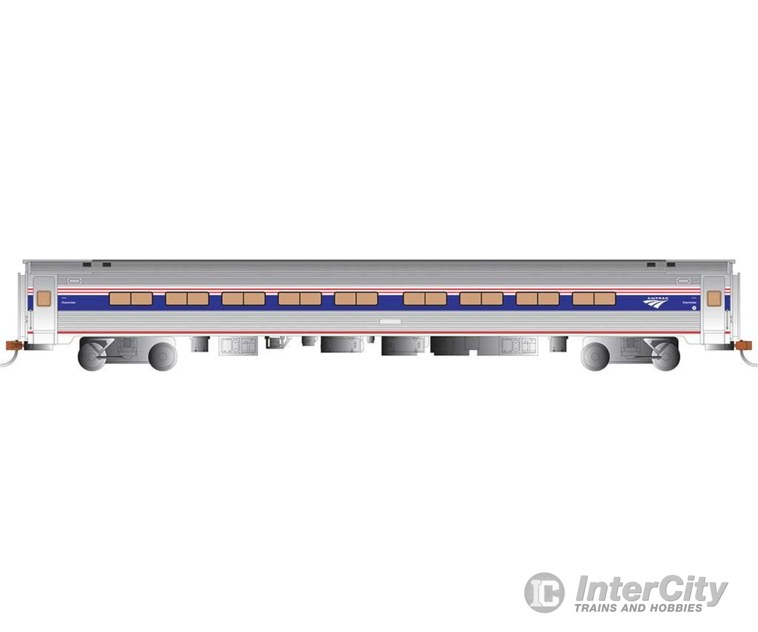 Bachmann 13120 Amfleet 85 Coach - Ready To Run Silver Series(R) -- Amtrak (Phase Iv Class Silver
