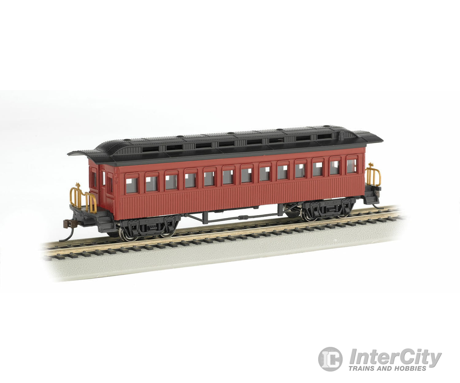 Bachmann 13402 1860 - 1880 Wood Coach Ready To Run Silver Series(R) -- Painted Unlettered (Red)
