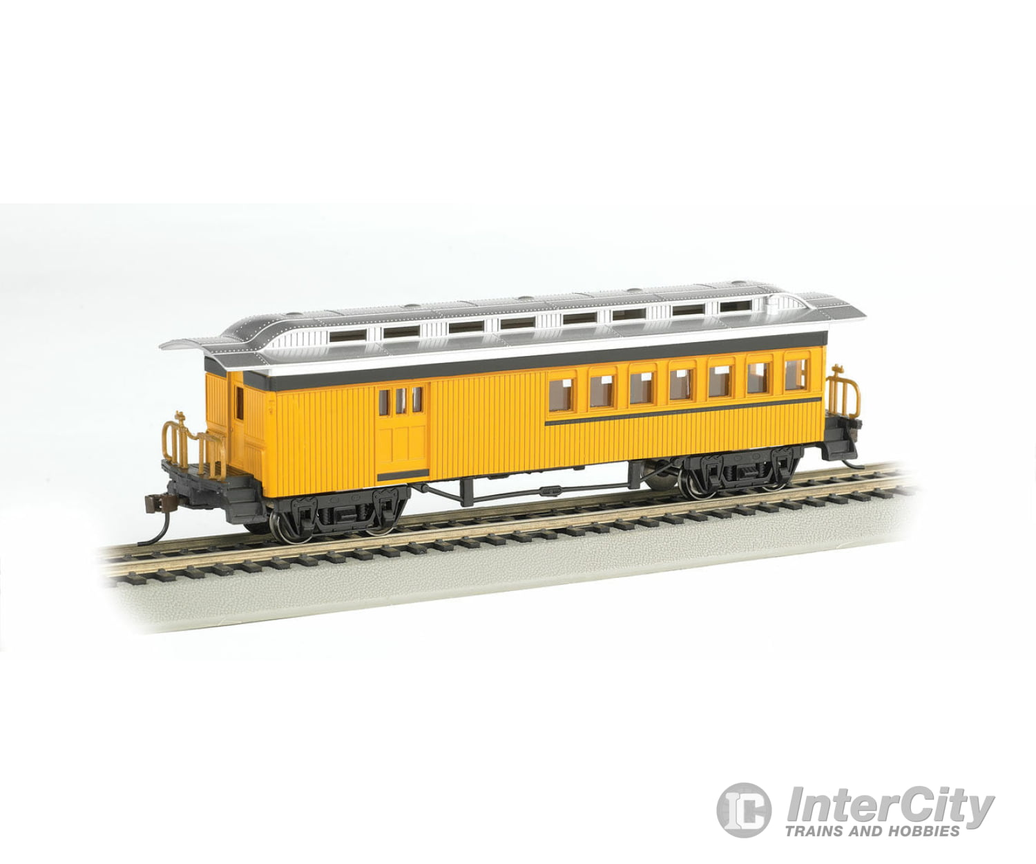 Bachmann 13503 1860 - 1880 Wood Combine Ready To Run Silver Series(R) -- Painted Unlettered (Yellow)