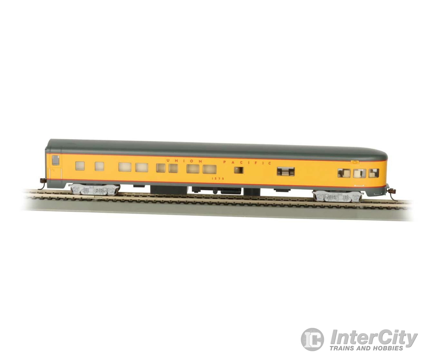 Bachmann 14304 85 Smooth-Side Observation W/Lights - Ready To Run -- Union Pacific Passenger Cars