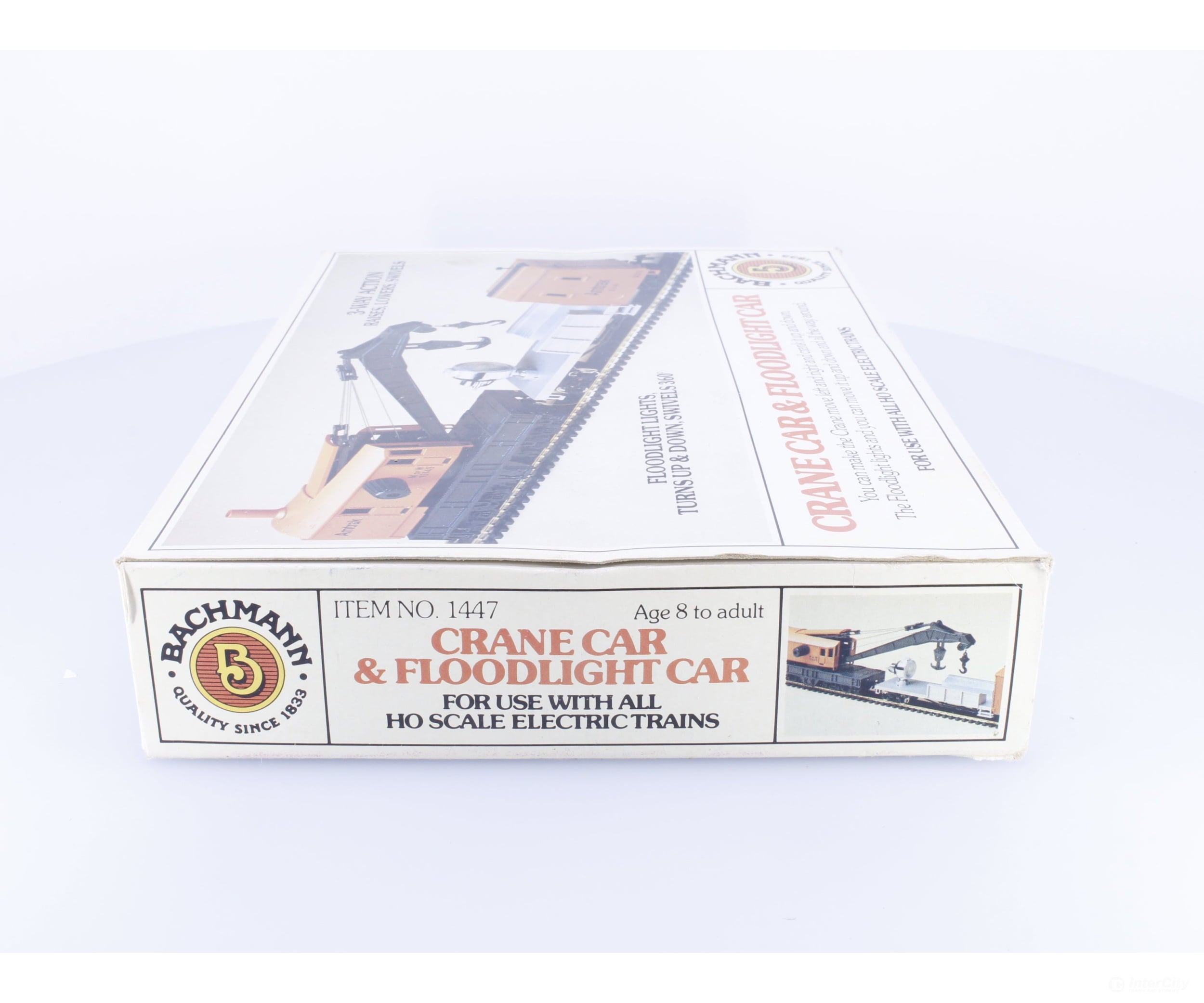Bachmann 1447 HO Crane Car and Floodlight Car Amtrak (AMTK) 15449 14374 - Freight Cars