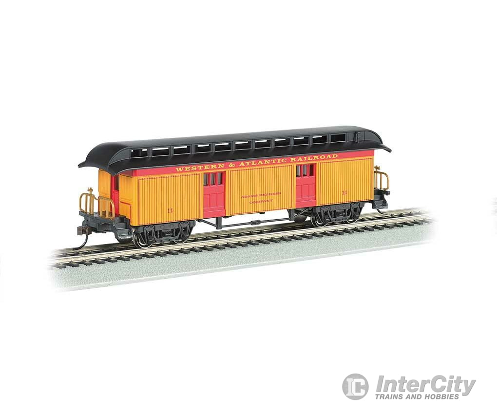 Bachmann 15301 Old Time Wood Baggage With Round-End Clerestory Roof - Ready To Run -- Western &