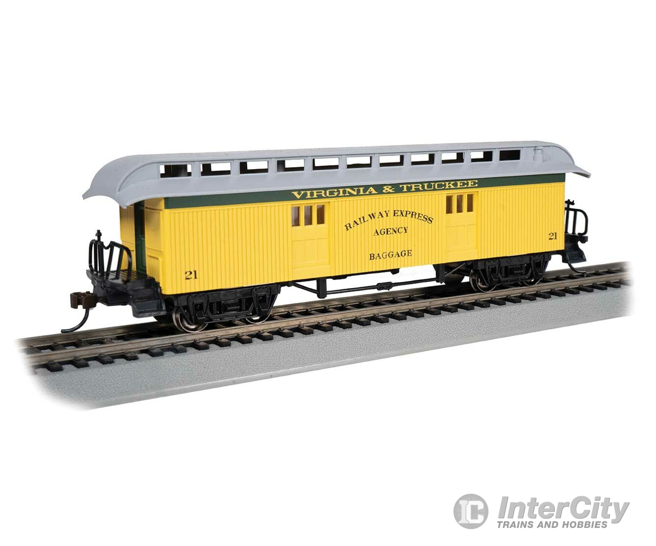 Bachmann 15307 Old Time Wood Baggage With Round-End Clerestory Roof - Ready To Run -- Virginia &
