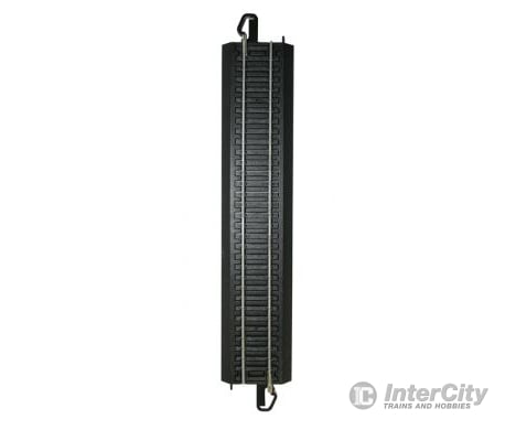 Bachmann 160-44481 Bulk E-Z Track W/Steel Rail & Black Roadbed - 9’ Straight Per Piece Turnouts