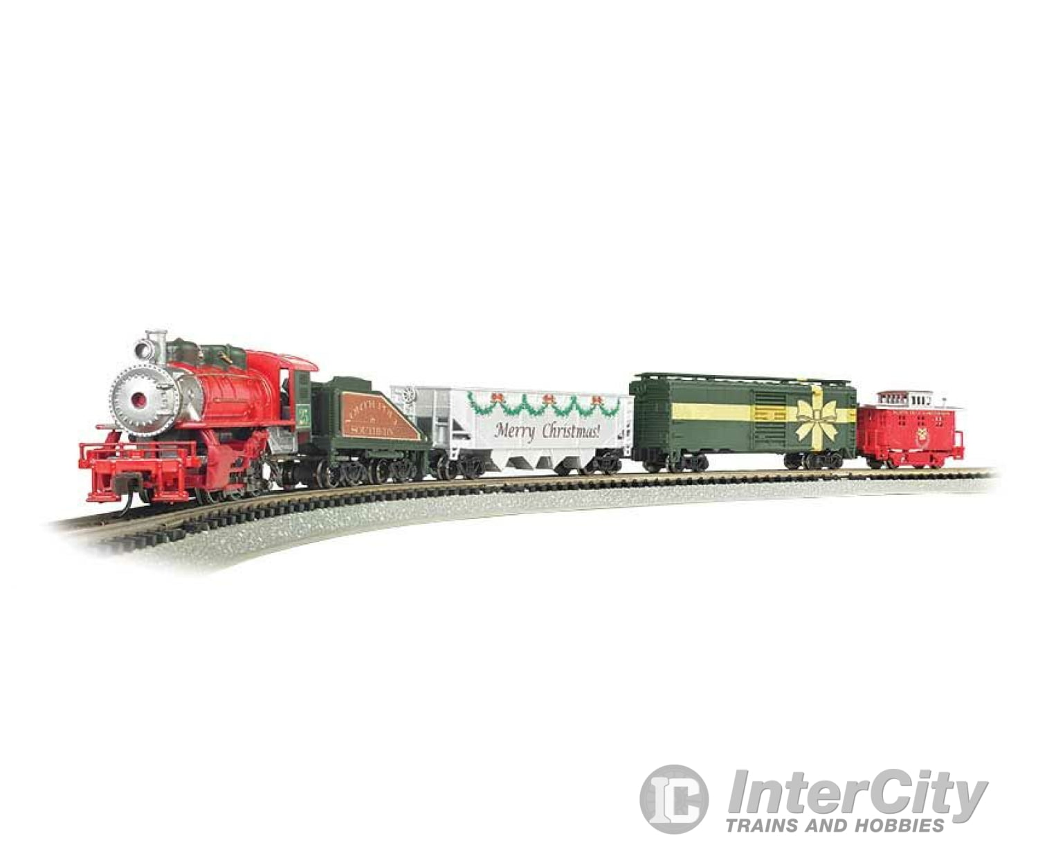 Bachmann 24027 Merry Christmas Express -- Usra 0-6-0 3 Cars E-Z Track(R) Circle Power Pack And