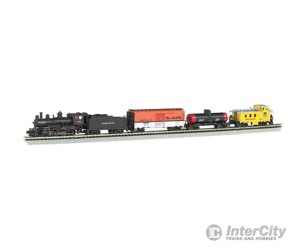 Bachmann 24133 Whistle Stop Steam Train Set - Sound And Dcc -- Union Pacific 4-6-0 3 Cars E-Z Track