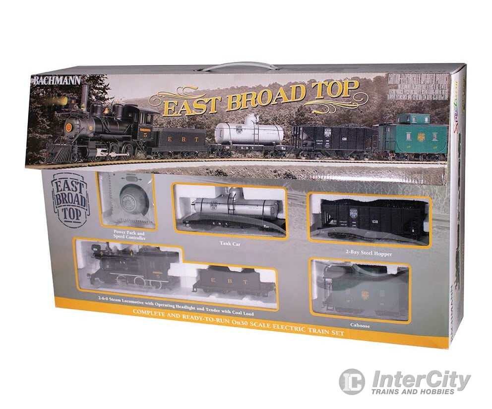 Bachmann 25025 East Broad Top Freight Train Set - Standard Dc Spectrum(R) -- 2-6-0 #5 3 Cars; E-Z