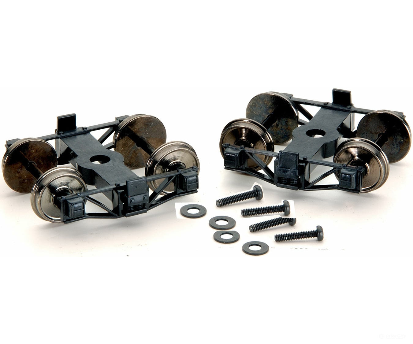 Bachmann 29904 Spectrum(R) On30 Trucks W/Wheel Sets -- Freight - Arch Bar 41 Wheelbase (Matches Log