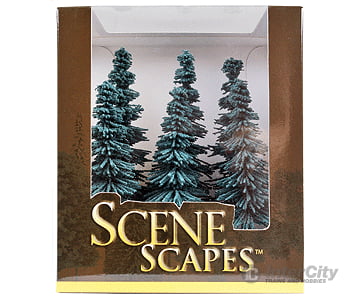 Bachmann 32012 Blue Spruce Trees - Scenescapes(Tm) -- 5 6 12.7 15.2Cm Pkg(6) & Vegetation