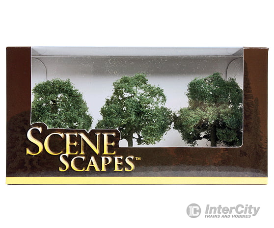 Bachmann 32013 Oak Trees - Scenescapes(Tm) -- 3 3-1/2 7.6 8.9Cm Pkg(3) & Vegetation