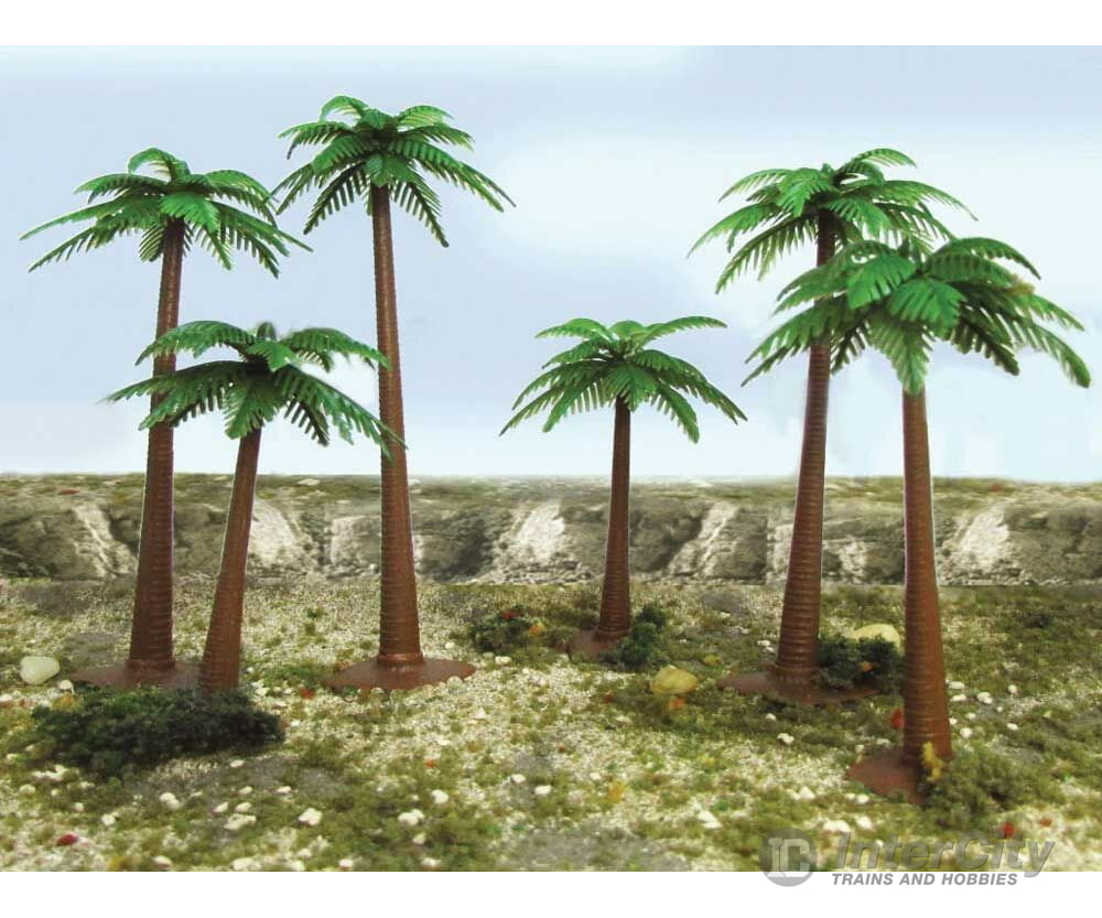 Bachmann 32015 Palm Trees - Scenescapes(Tm) -- 4 6 Tall Pkg(6) & Vegetation