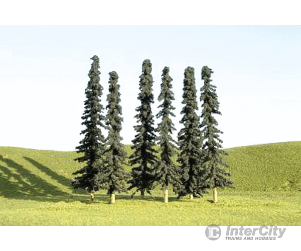 Bachmann 32103 Scenescapes(Tm) Layout-Ready Trees -- Conifer 3-4 Pkg(9) & Vegetation