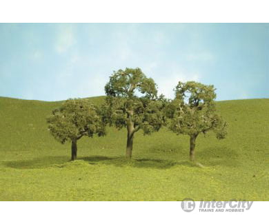 Bachmann 32207 Scenescapes(Tm) Layout-Ready Trees -- Walnut 5 Pkg(2) & Vegetation
