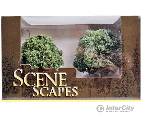 Bachmann 32213 Scenescapes(Tm) Layout-Ready Trees -- Oak 4-1/2 - 5 Tall Pkg(2) & Vegetation