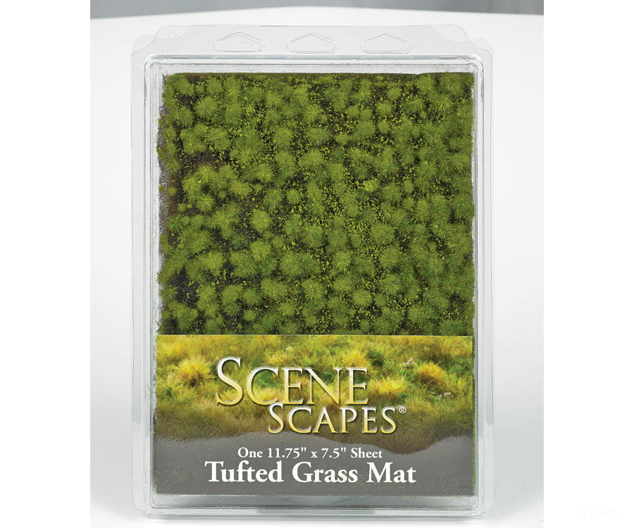 Bachmann 32921 Tufted Grass Sheet/Mat - Scenescapes(R) -- Light Green 3/16 .5Cm Tall Fibers 11-3/4 X