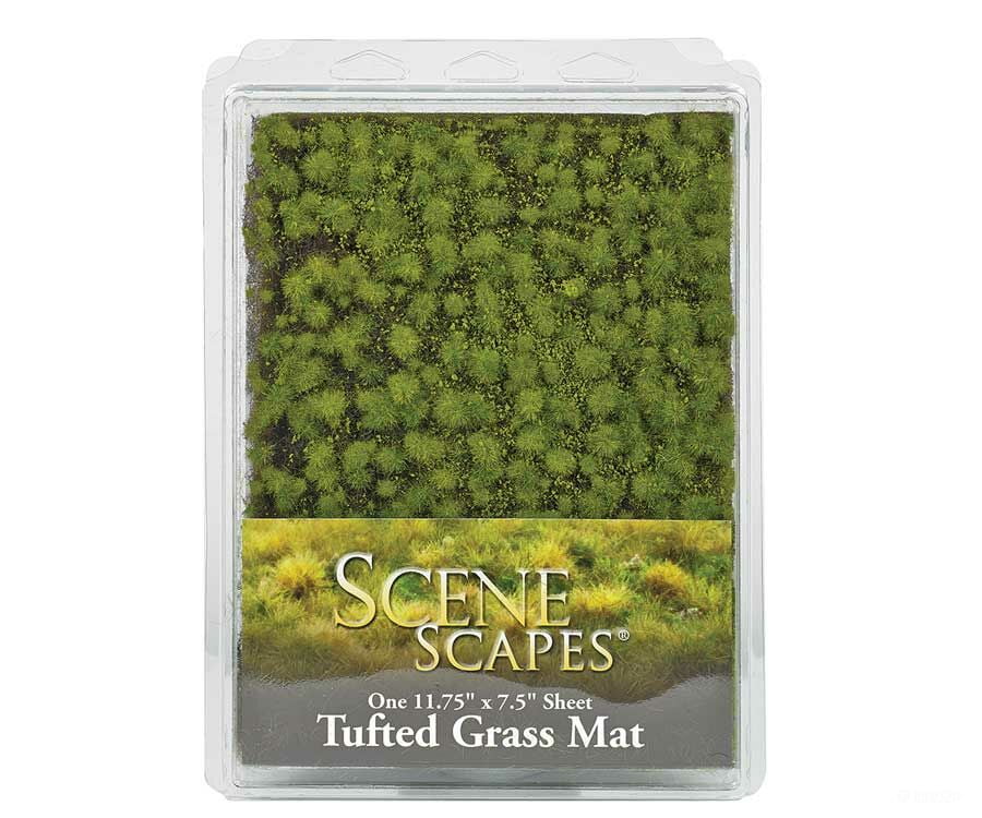 Bachmann 32921 Tufted Grass Sheet/Mat - Scenescapes(R) -- Light Green 3/16 .5Cm Tall Fibers 11-3/4 X