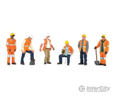 Bachmann 33156 Maintenance Workers - Scenescapes(Tm) -- Pkg(6) Figures