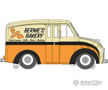Bachmann 42753 Operating Delivery Van - 3-Rail Williams E-Z Street(R) -- Bernies Bakery (Cream