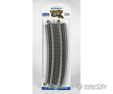 Bachmann 44507 Curved Track W/Nickel Silver Rail & Gray Roadbed - E-Z Track(R) -- 35-1/2 Radius