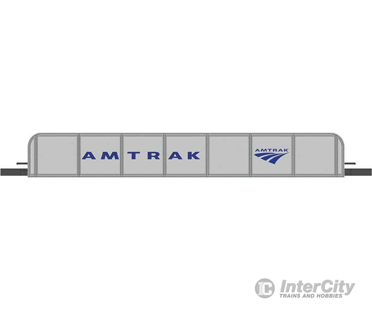 Bachmann 44605 Girder Bridge - E-Z Track(R) Assembled -- Amtrak (Silver Blue) Structures