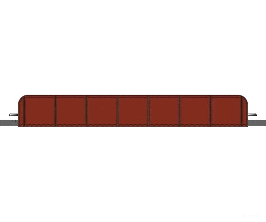 Bachmann 44651 Girder Bridge W/Nickel Silver Rail - E-Z Track(R) -- Oxide Red Structures