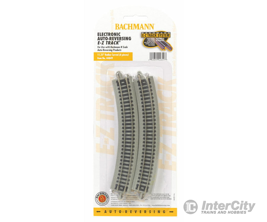 Bachmann 44849 Auto-Reversing Track W/Nickel Silver Rail & Gray Roadbed - E-Z Track(R) -- 11-1/4